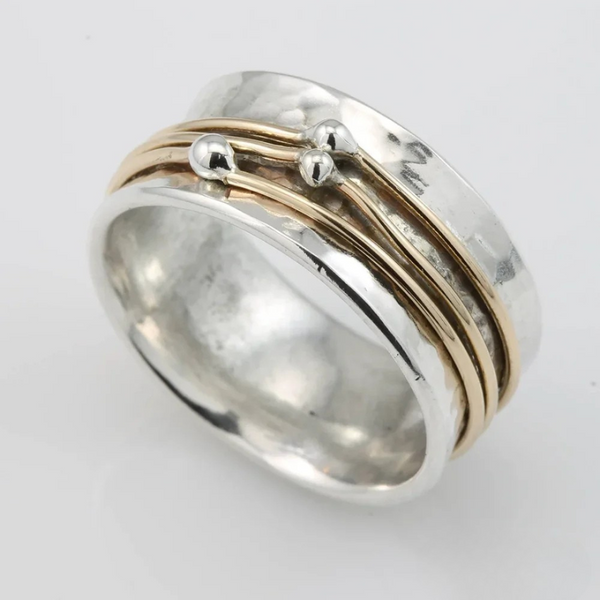 Vintage gold-plated silver ring