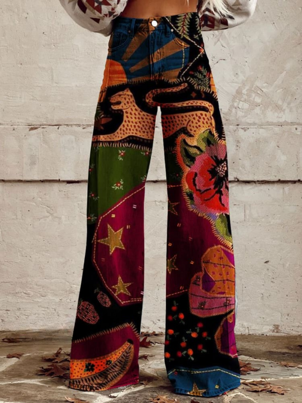 Luna | Organic Flare Pants for a Mystical Style