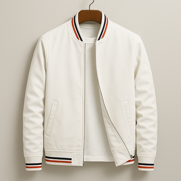 Rayu | Stylish striped bomber jacket