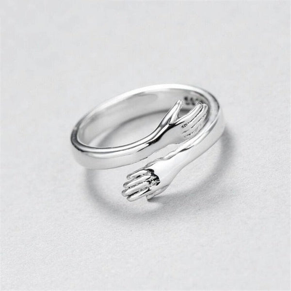 Adjustable Hug Ring made of Silver