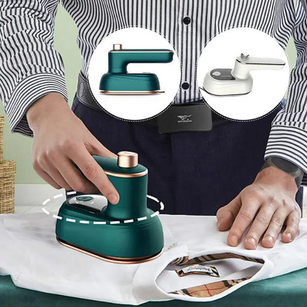 Compact 2-in-1 mini steam iron for effortless ironing