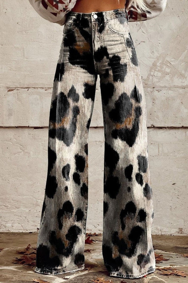 Lara | Handmade vintage-style pants with chic print