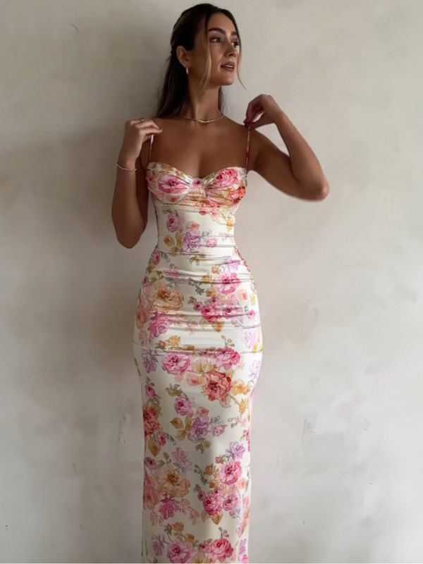 Midnight Flower Maxi Dress
