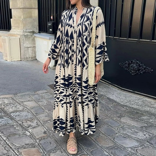 Riviera – Summer midi dress with elegant flair