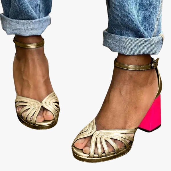 Milviana  | Classic Sandals with Ankle Strap