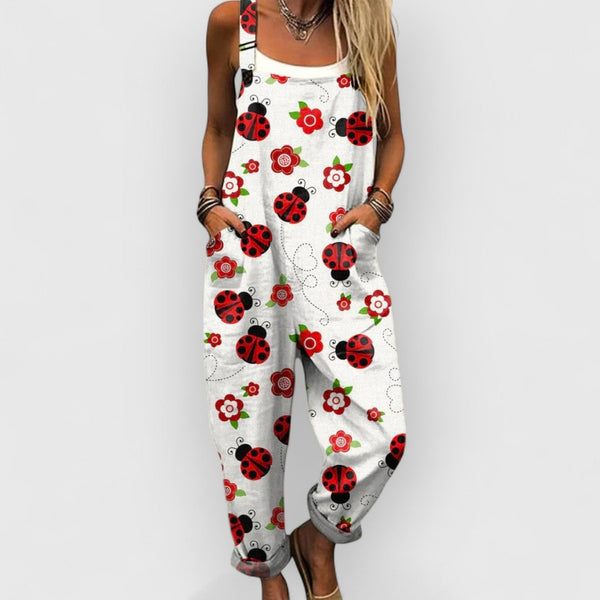 Alethea | Women's Vintage Floral Jumpsuit
