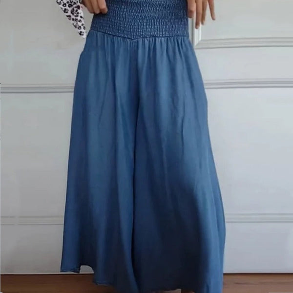 Lilie | Women's wide-leg, high-waisted jeans with pockets